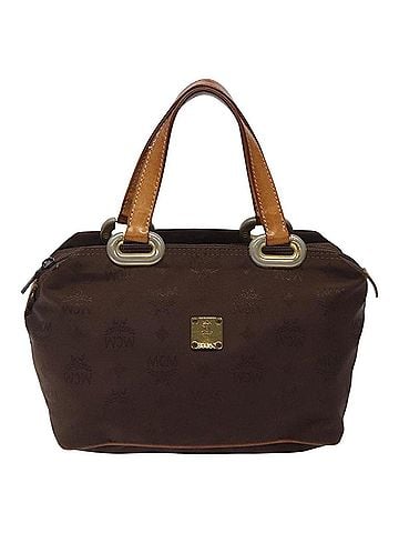 MCM Visetos Brown Nylon Handbag (view 1)