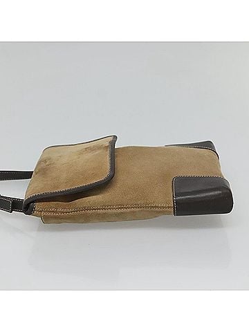 Loewe Anagram Beige Suede Shoulder Bag (view 2)