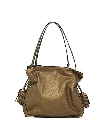 Loewe Gold Leather Shoulder Bag (view 1)