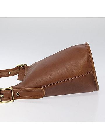 Coach Brown Leather Shoulder Bag (view 2)