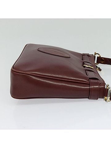 Cartier Must De  Burgundy Leather Shoulder Bag (view 2)