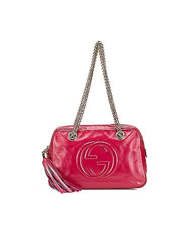 Gucci Patent Soho Chain Zip Shoulder Bag (view 1)