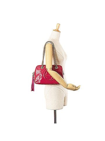 Gucci Patent Soho Chain Zip Shoulder Bag (view 2)