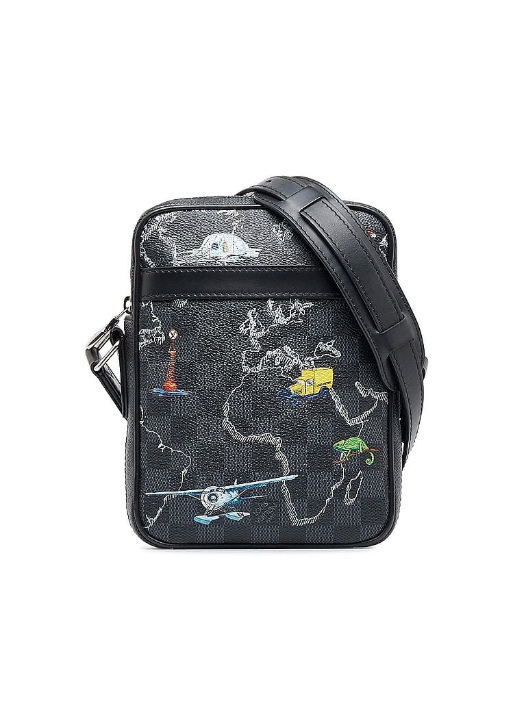 Louis Vuitton 100% Coated Canvas Black Damier Graphite Renaissance Map Danube Slim PM One size - photo 1