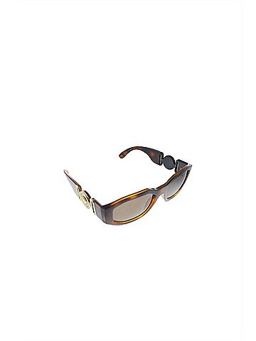 Versace Geometric Plastic Sunglasses With Brown Lens (view 1)