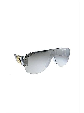 Versace Shield Plastic Sunglasses With Grey Mirror Lens (view 1)
