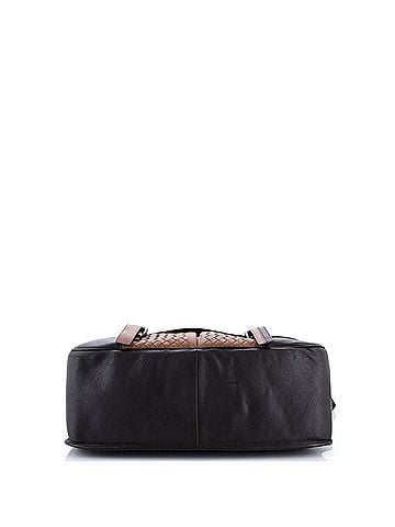 Bottega Veneta Gardena Messenger Bag Cervo with Intrecciato Detail Large (view 2)