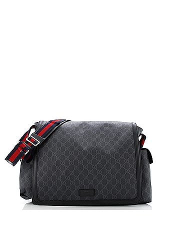 Gucci Web Strap Diaper Bag GG Coated Canvas Small (view 1)