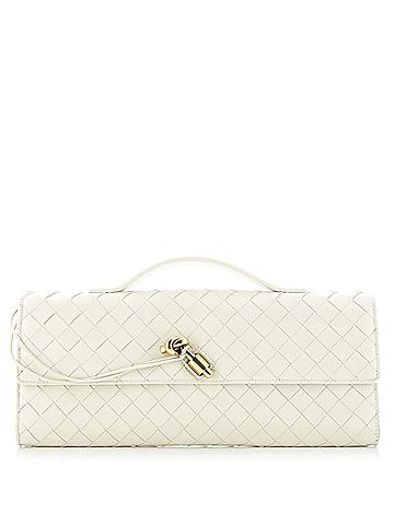 Bottega Veneta Andiamo Top Handle Clutch Intrecciato Nappa Long (view 1)