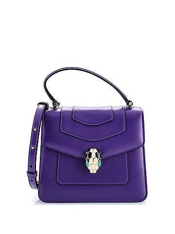 Bvlgari Serpenti Forever Top Handle Bag Leather Small (view 1)