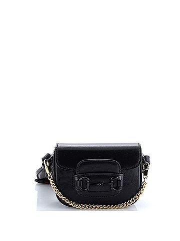 Gucci Horsebit 1955 Shoulder Bag Leather Super Mini (view 1)