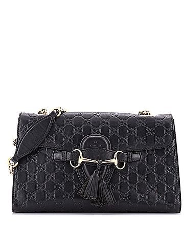 Gucci Emily Chain Flap Bag Guccissima Leather Medium (view 1)