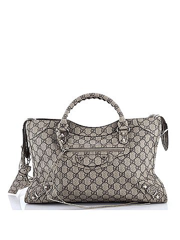 Gucci x Balenciaga The Hacker Project Neo Classic City Bag GG Coated Canvas Medium (view 1)