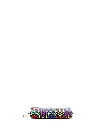 Gucci Zip Around Card Case Psychedelic Print GG Coated Canvas (view 2)