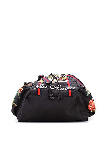 Gucci Techpack Backpack Embroidered Techno Canvas Small (view 2)