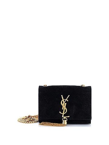 Saint Laurent Classic Monogram Tassel Crossbody Bag Suede Small (view 1)