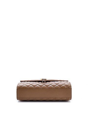 Saint Laurent Classic Monogram Envelope Satchel Mixed Matelasse Leather Medium (view 2)