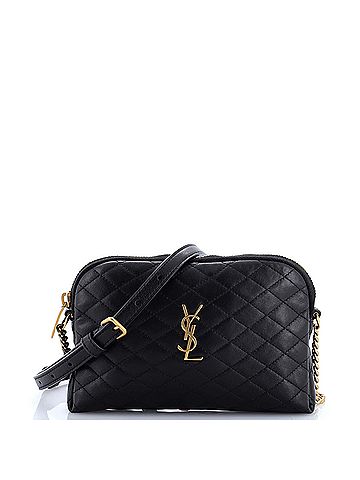 Saint Laurent Gaby Zipped Pouch Crossbody Quilted Leather (view 1)