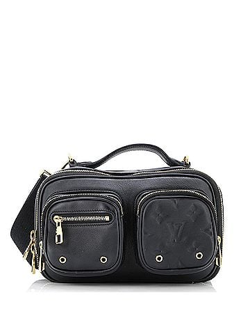 Louis Vuitton Utility Crossbody Bag Calfskin with Embossed Monogram Detail (view 1)