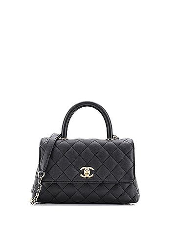 Chanel Coco Top Handle Bag Quilted Caviar Mini (view 1)
