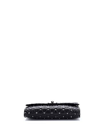 Valentino Garavani Rockstud Spike Wallet on Chain Quilted Leather Small (view 2)