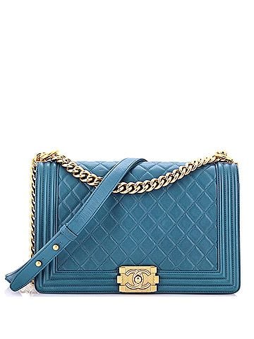 Chanel Boy Flap Bag Quilted Calfskin New Medium (view 1)