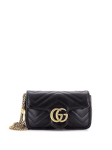 Gucci GG Marmont Flap Bag Matelasse Leather Super Mini (view 1)