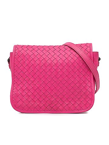 Bottega Veneta Nappa Intrecciato Flap Crossbody (view 1)
