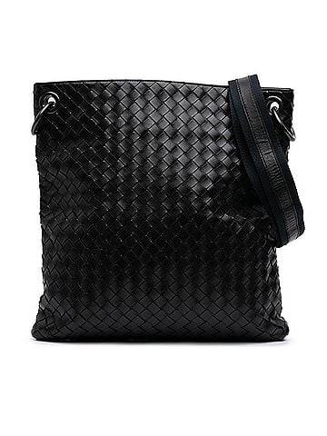 Bottega Veneta Leather Intrecciato Crossbody (view 1)