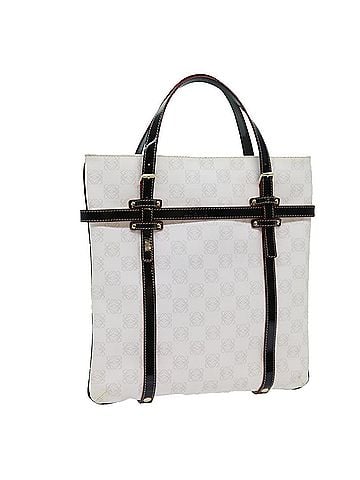 Loewe Anagram White Canvas Tote Bag (view 1)