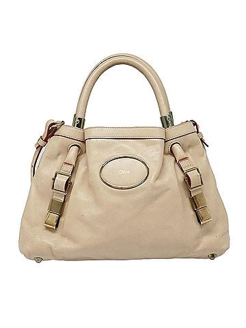 Chloé Victoria Beige Leather Handbag (view 1)