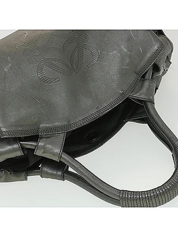 Loewe Grey Leather Shoulder Bag (view 2)