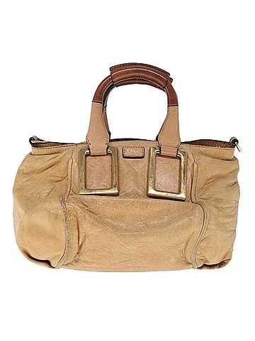 Chloé Ethel Beige Leather Shoulder Bag (view 1)