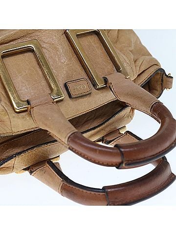 Chloé Ethel Beige Leather Shoulder Bag (view 2)