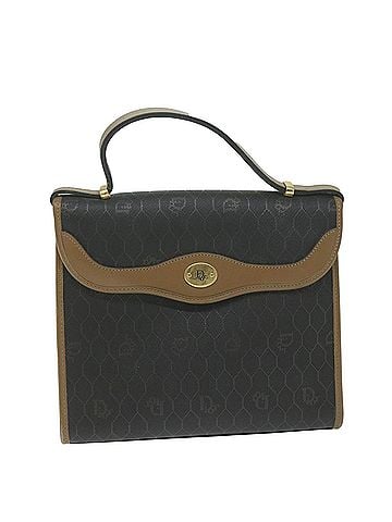 Dior Honeycomb Black Canvas Handbag (view 1)