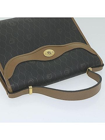 Dior Honeycomb Black Canvas Handbag (view 2)