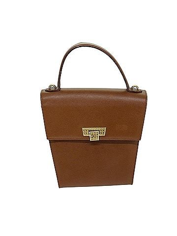 Dior Brown Leather Shoulder Bag (view 1)