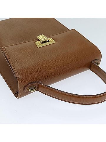 Dior Brown Leather Shoulder Bag (view 2)