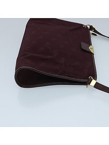 Dior Burgundy Synthetic Shoulder Bag (view 2)
