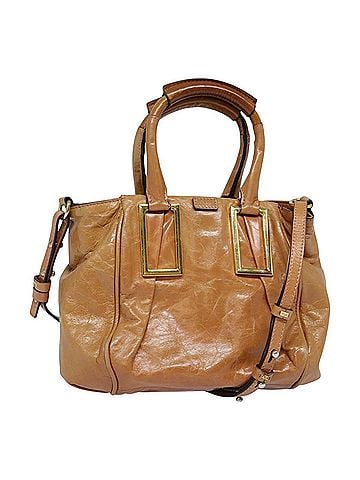 Chloé Ethel Brown Leather Shoulder Bag (view 1)