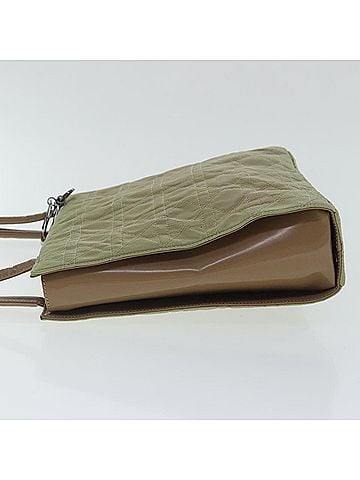 Dior Vintage Beige Synthetic Shoulder Bag (view 2)