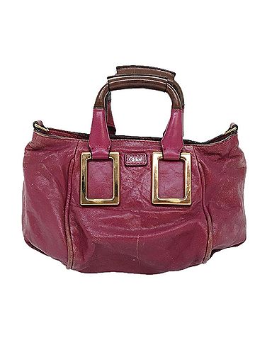 Chloé Ethel Pink Leather Shoulder Bag (view 1)