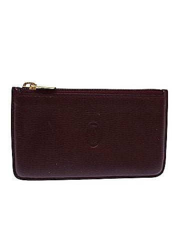 Cartier Must De  Burgundy Leather Wallet (view 1)