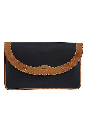 Dior Cd Navy Synthetic Clutch Bag (view 1)
