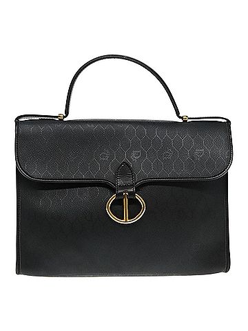Dior Black Canvas Handbag (view 1)