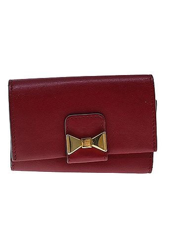 Chloé Burgundy Leather Wallet (view 1)