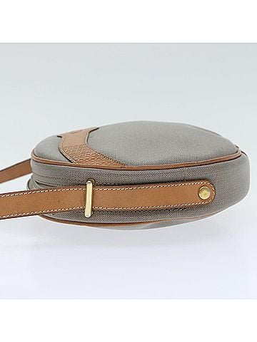 Dior Grey Canvas Shoulder Bag (view 2)
