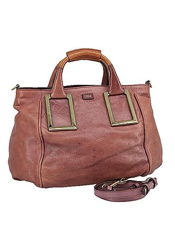 Chloé Ethel Pink Leather Handbag (view 1)