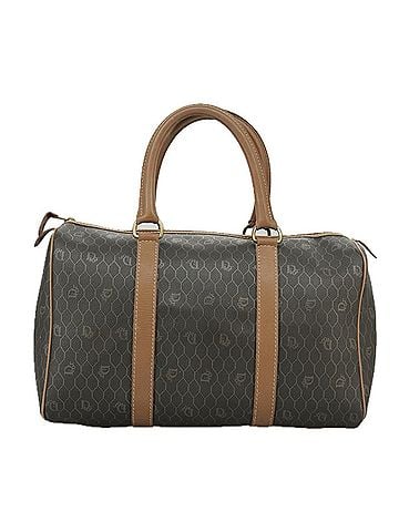 Dior Honeycomb Black Canvas Travel Bag (view 1)