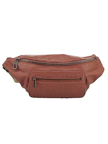 Bottega Veneta Intrecciato Pink Leather Shoulder Bag (view 1)